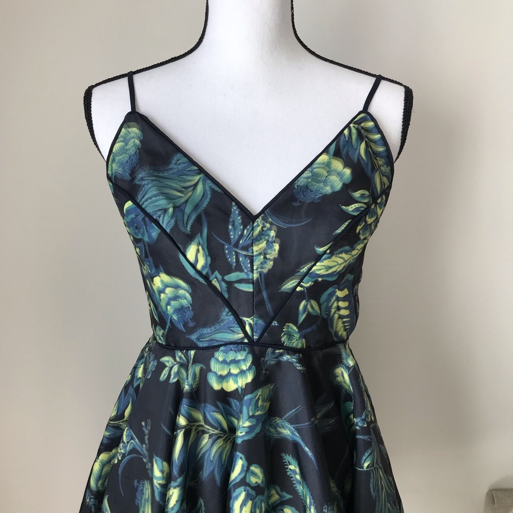 UO Silence & Noise Hologram Fit & Flare Mini Dress - Picture 4 of 7